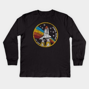 Space Force Shuttle Logo Kids Long Sleeve T-Shirt